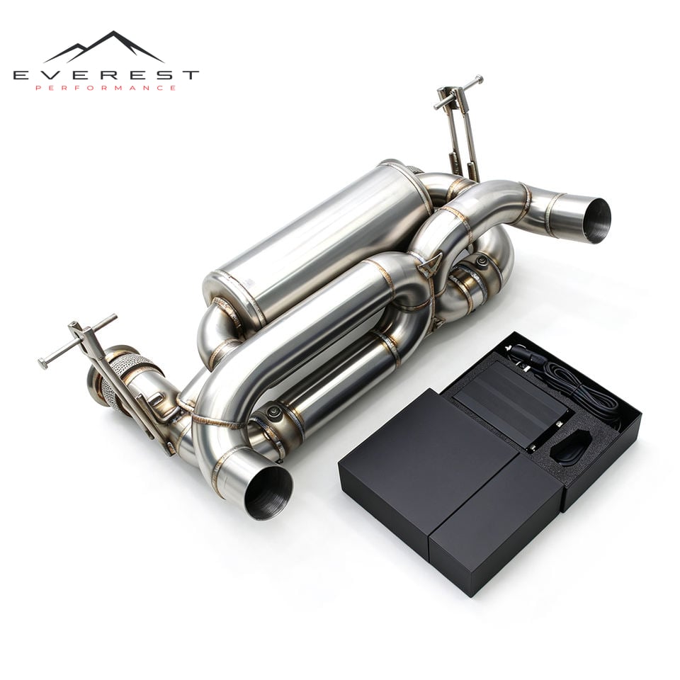 Catback Exhaust with Vacuum Valve Muffler for Lamborghini Huracan STO/EVO/TECNICA 5.2L 2019-2024 SUS304 Exhaust Pipe
