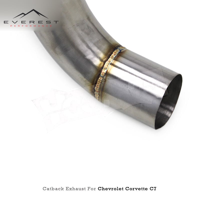 Custom Exhaust System for Chevrolet Corvette C7 6.2L 2014-2019 Stainless Steel Pipe Rear Catback Valvetronic Axle Back Muffler
