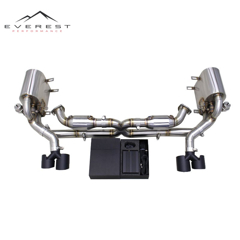 Race Valved Catback for Porsche 911 997/997.1/997.2 2004-2012 Valve Rear Muffler Race Exhaust Catalyst Header Pipe