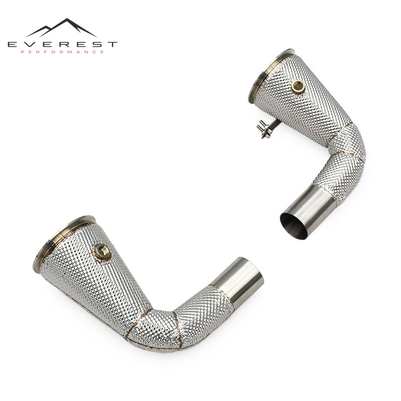 High Performance Racing Downpipe for Porsche 911 992 Carrera S 3.0T 2020-2023 Stainless Steel Free Flow Pipe