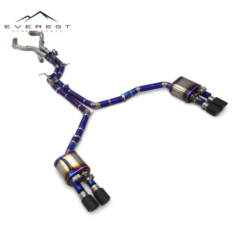 Exhaust Pipe System Muffler for Audi S6/S7 C7 4.0T 2013-2018 Titanium Alloy Car Catback Exhaust Valve Control Pipes Escape