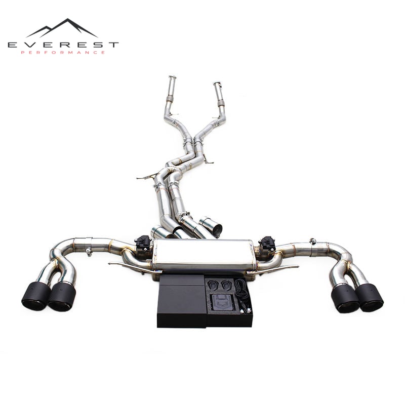 Stainless Steel Exhaust System for Porsche Cayenne 9Y0 2019+ Stainless Steel Exhaust Pipe Muffler Valve Control System