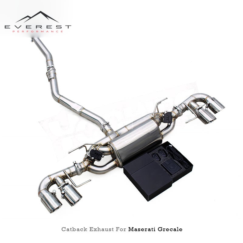 SUS304 Catback Exhaust Pipe System for Maserati Grecale 2.0T 2023+ an Electronic Valve System with an Independent Controller