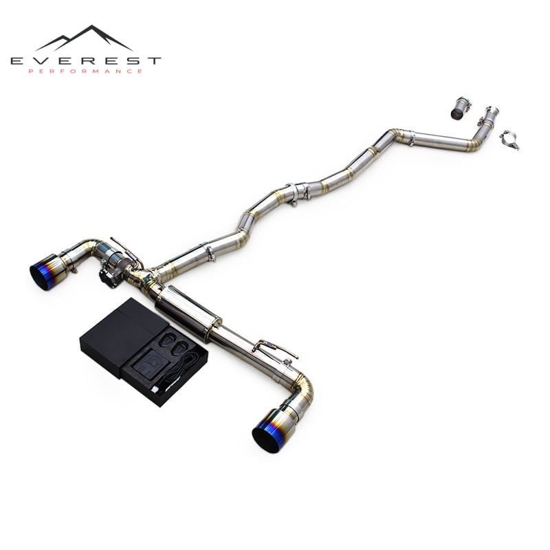 Racing Titanium Catback Exhaust Pipes System for Toyota Supra A90 3.0T 2020-2024 Single Tube Valvetronic Valved Muffler Exhaust
