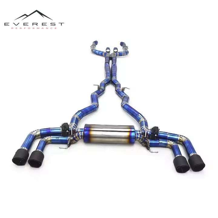 Valvetronic Titanium Blue Pipe Muffler Exhaust System for BMW M850/M850i G16 4.4TT (2020-2023)