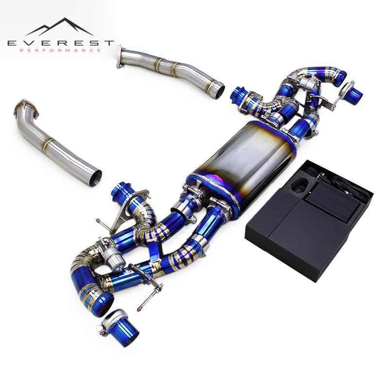 High Performance Titanium Alloy Mirror Polished 1.2mm Thick Catback Exhaust Pipes for Aston Martin V8 Vantage 4.7 2009-2022