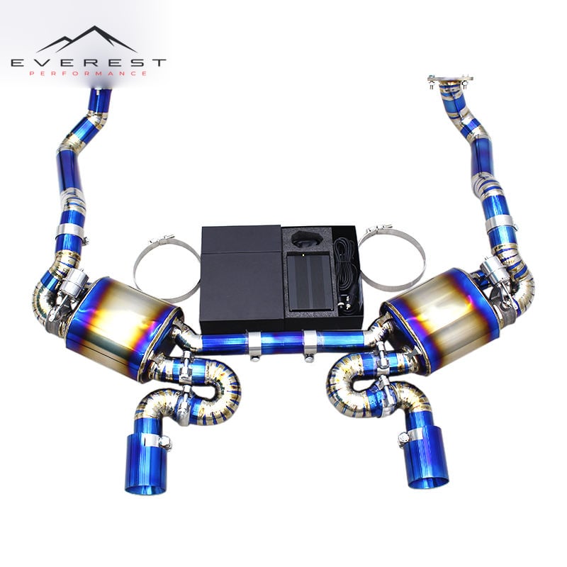 Titanium Exhaust System for Porsche Boxster 981 2.7L/3.4L 2013-2015 Upgrade 718 GT4 RS Catback Muffler Valved Exhaust Pipe