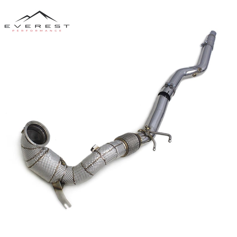 Exhaust Catted Downpipe for VW GOLF 8R 2019-2022 With Catalyst Exhaust System Stainless Steel Header Pipes
