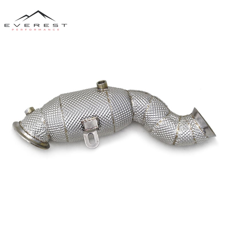 Racing Free Flow Downpipe for Mercedes-Benz E350 W213 2.0T 2006-2023 Stainless Steel Exhaust Pipe With Heat Shield Headers