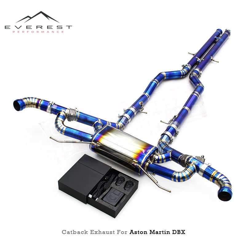 Titanium Exhaust Pipes for Aston Martin DBX 707 V8 4.0TT 2022-2025 Valvetronic Muffler Catback Precision Weld System