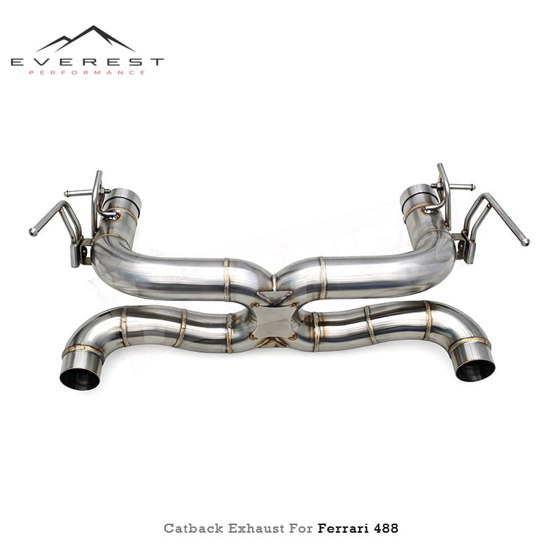 Racing Car Exhaust System for Ferrari 488 GTB/Spider/Pista 3.9T V8 2015-2019 Stainless Steel Performance Alex Catback