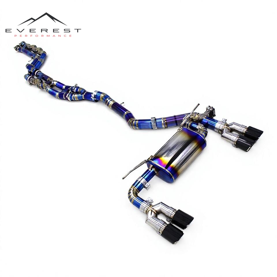Titanium Exhaust Pipe System for BMW M2C/M2 F87 3.0T 2018-2023 Single Midpipe Valvetronic Catback Exhaust with Remote Control