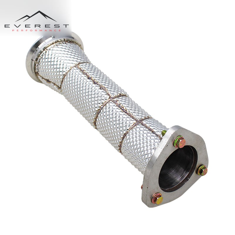 Race Heat Shield Exhaust Pipe for Audi A4/A5/Q5 B9.5 2.0T 2021-2024 Free Flow Downpipe Stainless Steel Exhaust System