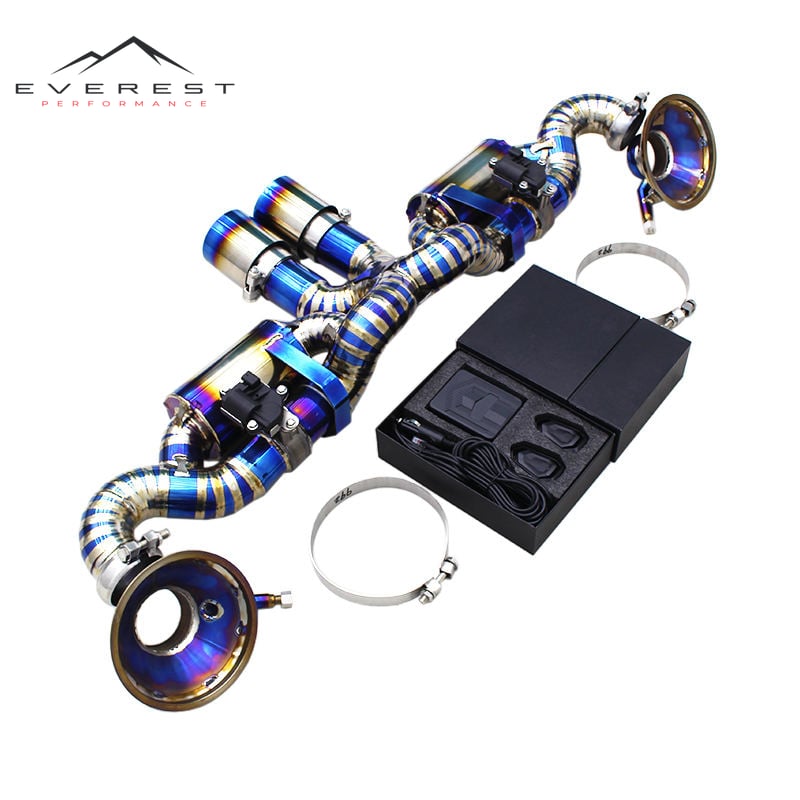 Catback Exhaust for Porsche 911 992 GT3 RS 4.0L 2020-2024 Titanium Exhaust Pipe with Valve Control Muffler
