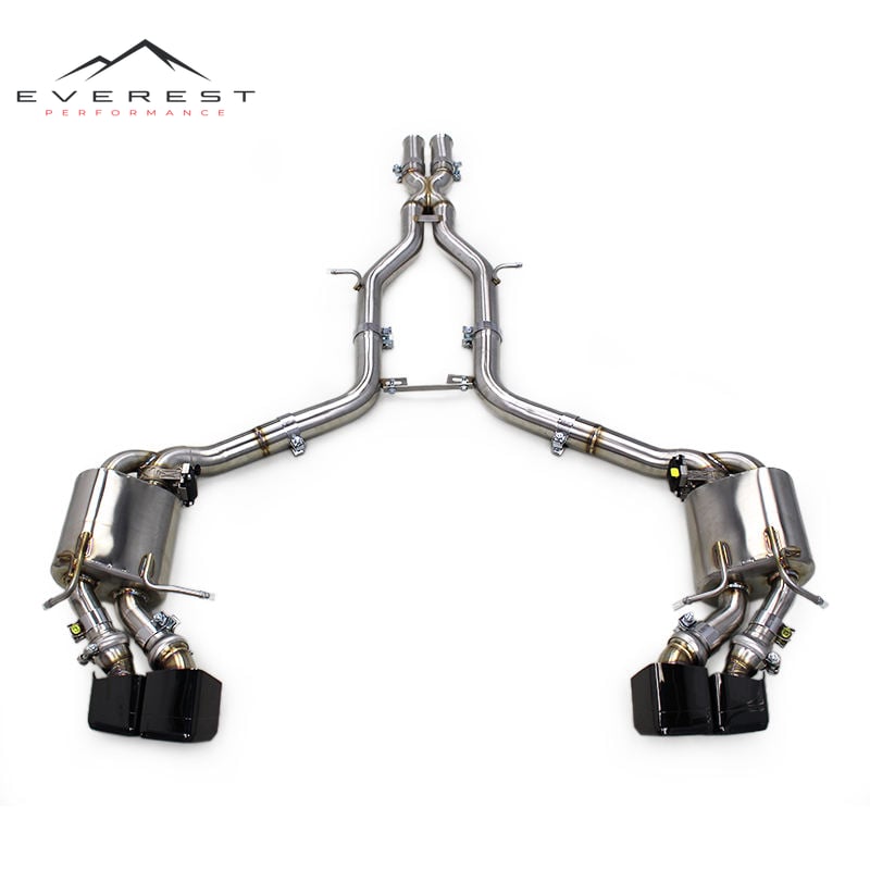 Racing Valved Exhaust Catback Muffler for Mercedes-Benz C63 AMG W204 6.2L 2012-2016 SUS304 1.5mm Exhaust Pipe Muffler System