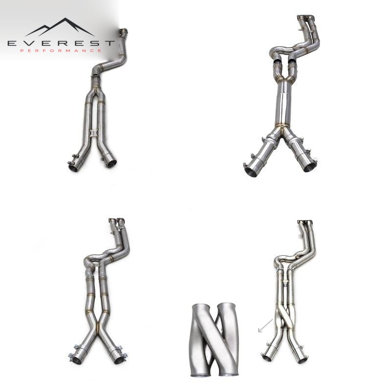 Bolts-on 2.75inch Exhaust Midpipe Z/X Pipe for BMW X3M/X4M F97/F98 3.0T 2019-2023 Racing Middle Pipes Street Exhaust