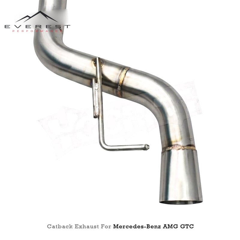 SS304L Exhaust Pipe System for Mercedes-Benz AMG GT C/R/S C190 4.0T 2019-2023 Racing H Mid Pipe Axle Back Parts
