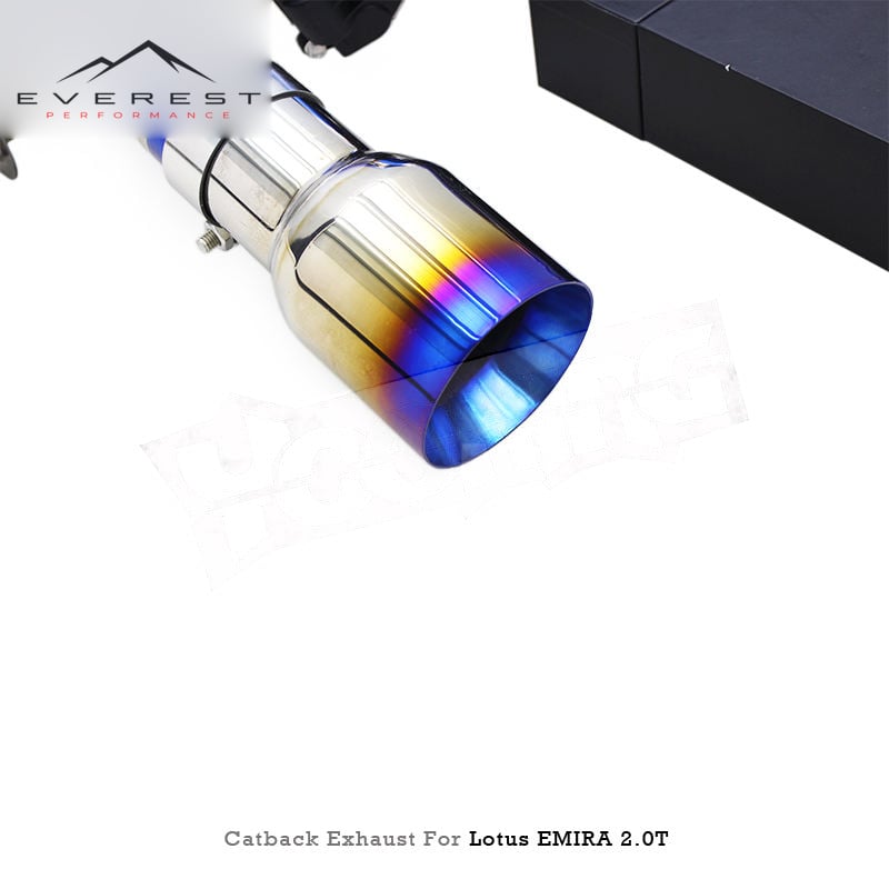 Racing Catback Exhaust System for Lotus EMIRA 2.0T 2021-2022 Active Sound Titanium Golden Pipes Valvetronic Axle Back Muffler