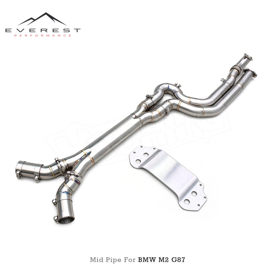 Custom Exhaust Single Midpipe for BMW G80 M3 G82 M4 G87 M2 S58 3.0 Equal Length HFD Midpipe 304 Stainless Steel