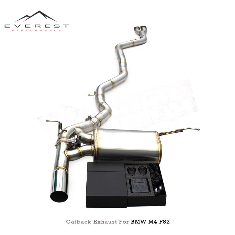Left Side Catback Exhaust Pipes for M3/M4 F80/F82 3.0T 2014-2019 1.5mm Stainless Steel Racing Exhaust