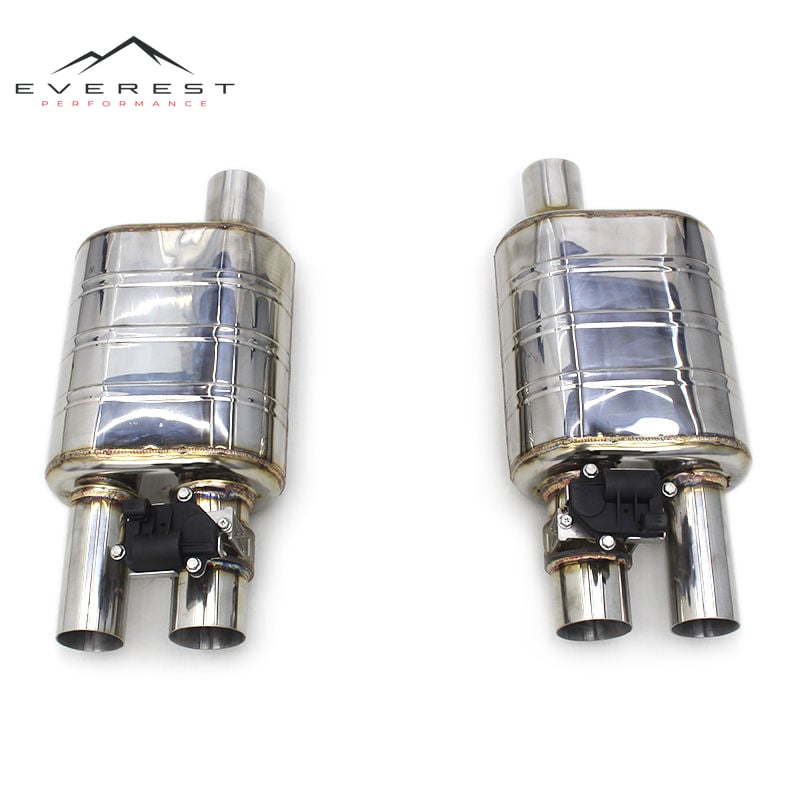 Performance Exhaust Valved Mufflers Exhaust Valvetronic Muffler With Remote Control for Universal Single Electric Valve Muffler