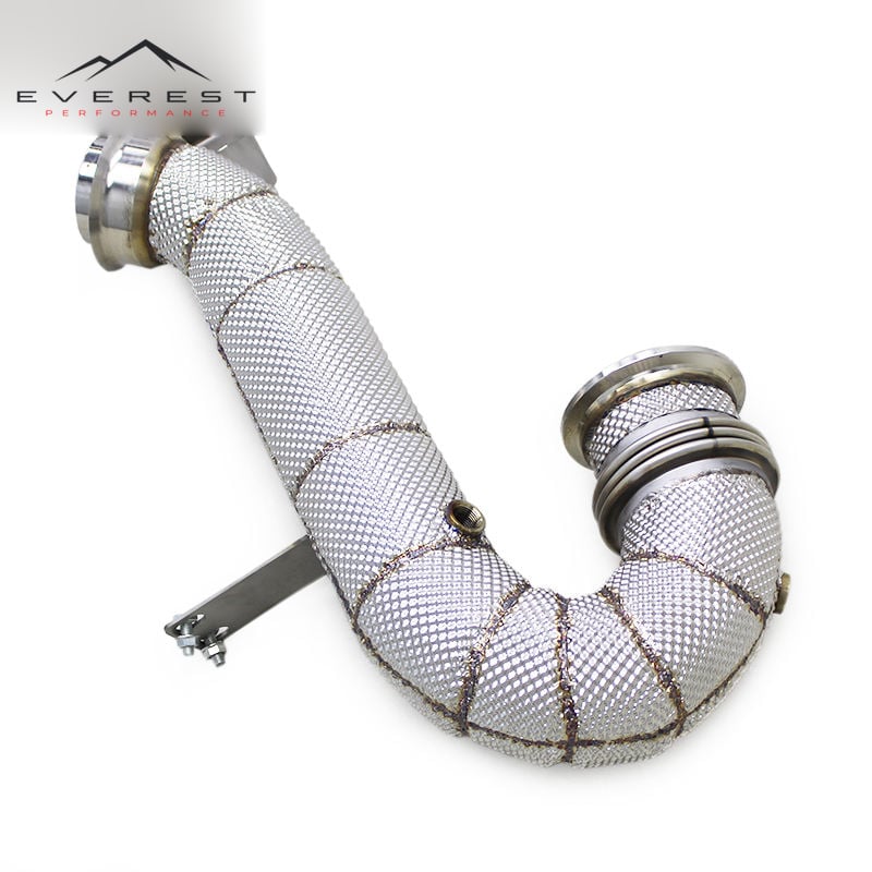 Stainless Steel Exhaust Pipes for Mercedes-Benz AMG GT53 GLE45/GLE53/E53 3.0T 2020-2024 Free Flow Downpipe