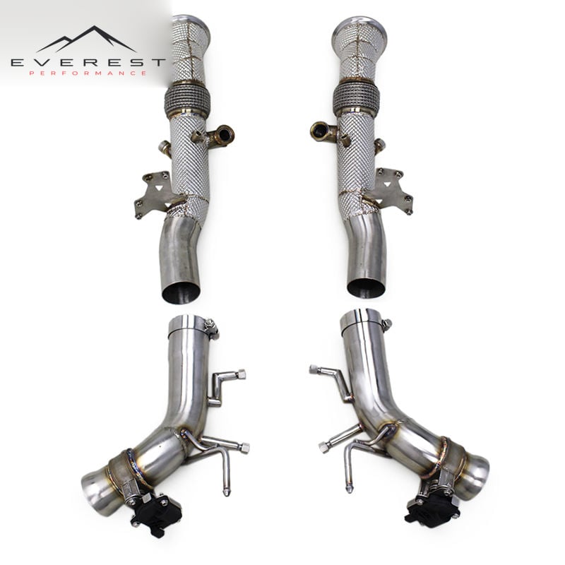 Straight Downpipe Valvetronic Axle Back for Ferrari 296 GTB V6 3.0T 2021-2024 Full Exhaust System Race Catback
