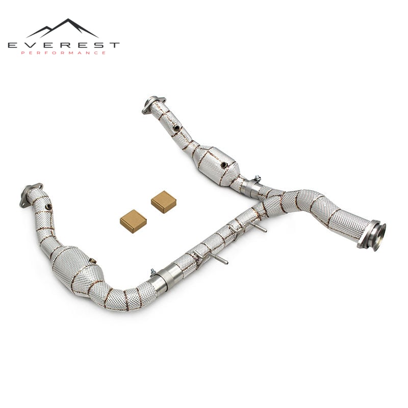 Exhaust Downpipe with Catalyst 200/300cell for Ford F150 3.5TT 2015-2023 Stainless Steel High Flow Catted Downpipe
