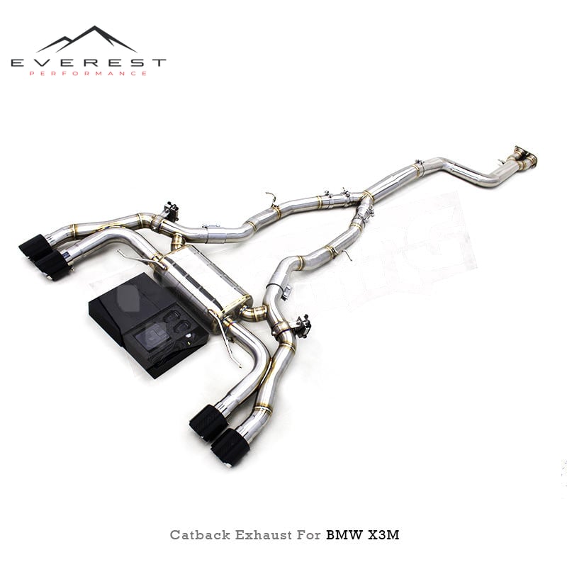Custom Sport Car Catback Muffler for X3M F97 X4M F98 4.4T S58 3.0T 2019-2022 Stainless Steel Pipe Valvetronic Exhaust System
