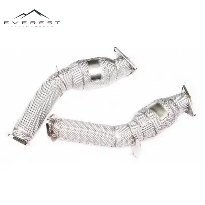 Straight Downpipe for Infiniti G37 2.5L 3.5L 3.7L 2010+ Stainless Steel Exhaust Pipes Automotive Exhaust With Heat Shield