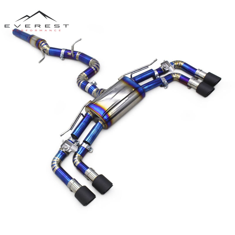 Titanium Catback Exhaust for VW GOLF 8/MK8/GTI 2.0T Tuning Titanium Muffler Pipe with Valvetronic Exhaust System