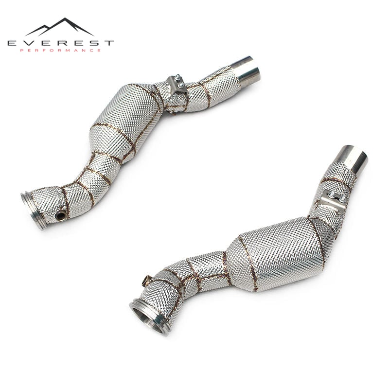 Direct-fit Catalyst Test Pipe for Maserati Quattroporte GTS V8 3.8T 2013-2016 100/200/300 Cell Catted SUS304 Downpipe