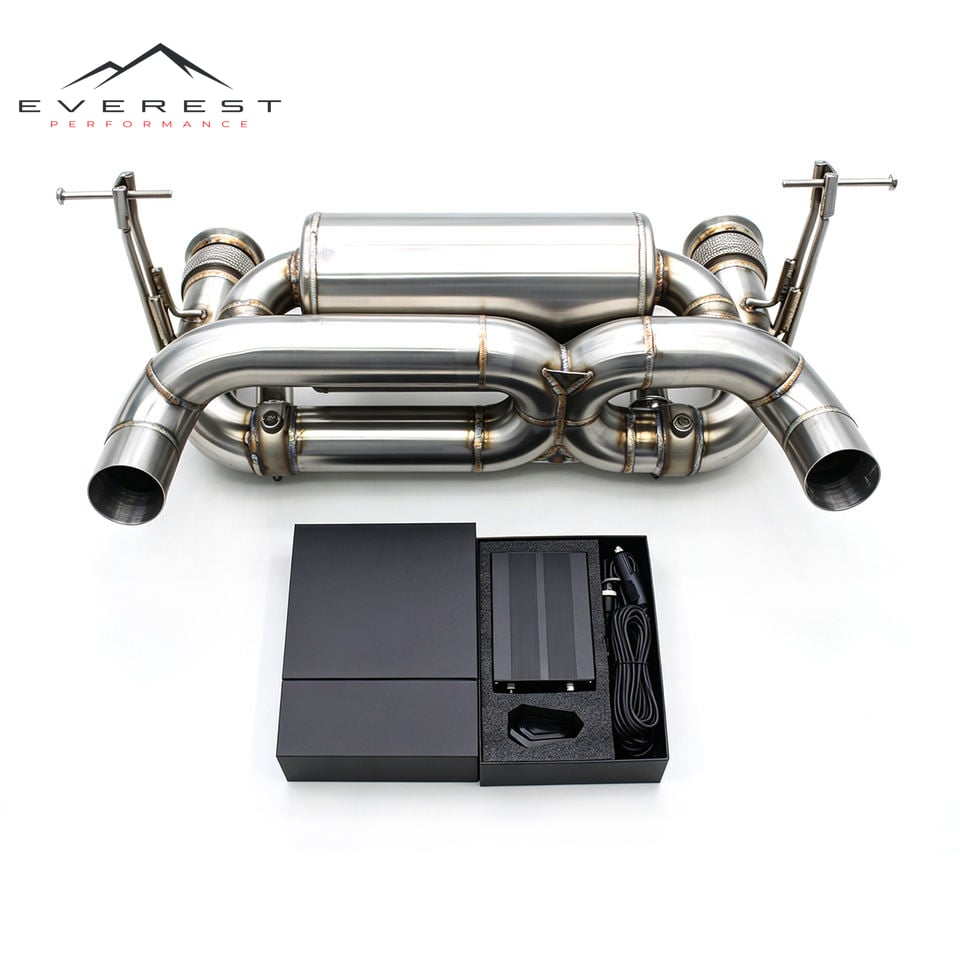 Tuning Exhaust Pipe for Lamborghini Huracan STO/EVO/TECNICA 5.2L 2019-2024 Stainless Steel Catback Muffler Valve