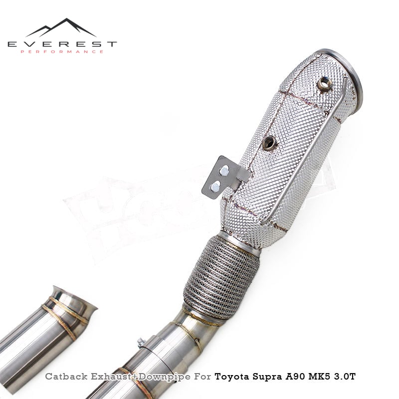 SS304 Full Catback with Downpipe Exhaust Pipe System for Toyota Supra A90/A91 MK4/MK5 3.0T 2020-2025 Electronic Valve