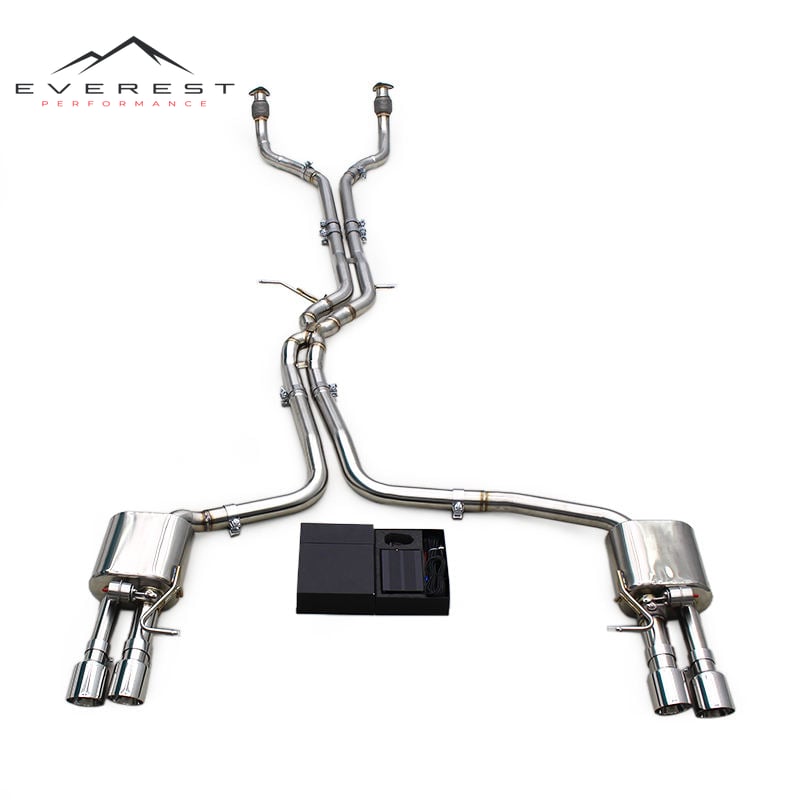 Auto Valve Exhaust Catback for Audi A7 C7/C8 3.0T 2012-2023 Stainless Steel Exhaust Pipe Vacuum Catback Muffler Exhaust System
