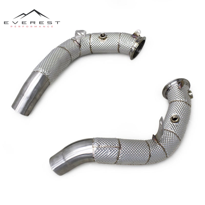 Auto Heat Shield Exhaust Downpipe for BMW X5/X6 B58 3.0T G05/G06 2019-2023 High Flow Pipe Exhaust