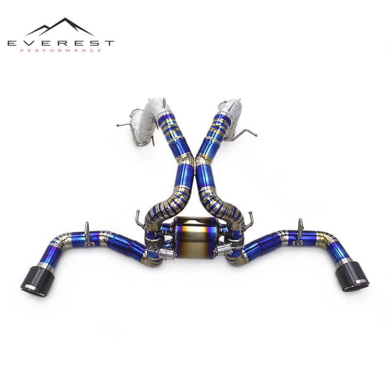 Titanium Catback Exhaust With Straight Downpipe for Mclaren 540/540C 3.8 2015+ Vacuum Valve Car Part Escape