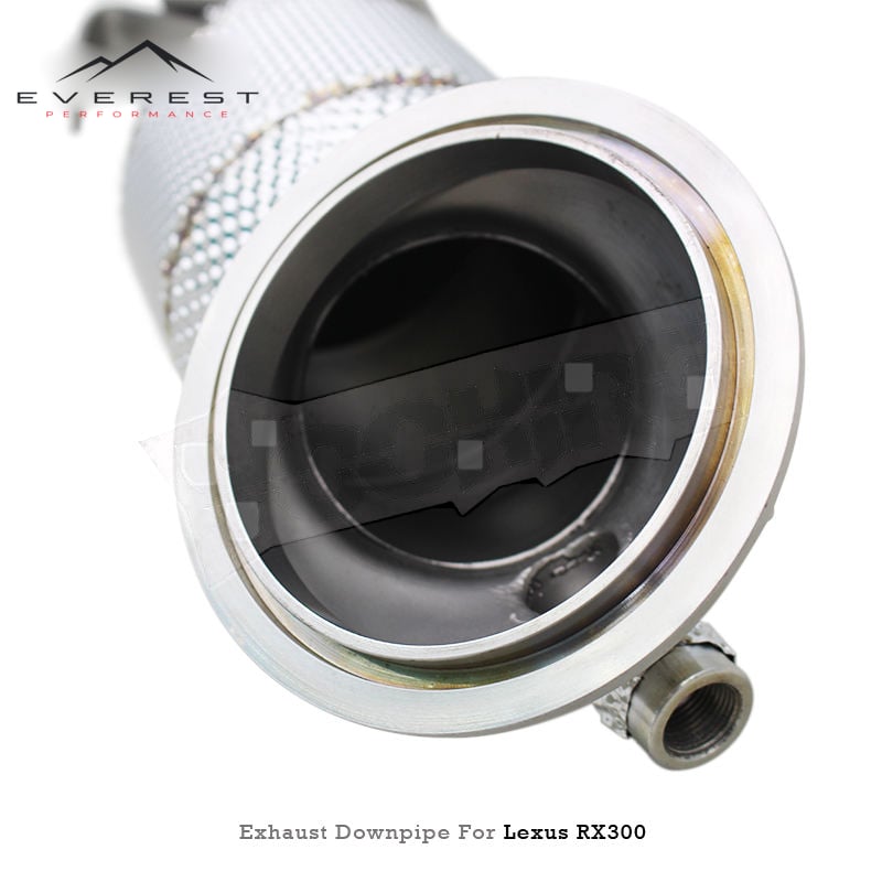 SS304 Straight Exhaust Free Flow Downpipe for Lexus RX300 2.0T 2017-2020 With Heat Shield Sport Car