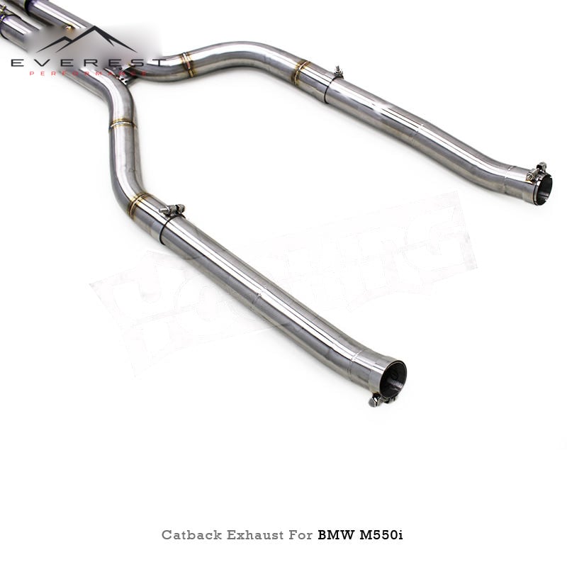 SS304 Valvetronic Valve Muffler Catback Exhaust Pipe System for BMW M550 M550i G30 N63 4.4TT 2017-2022 System