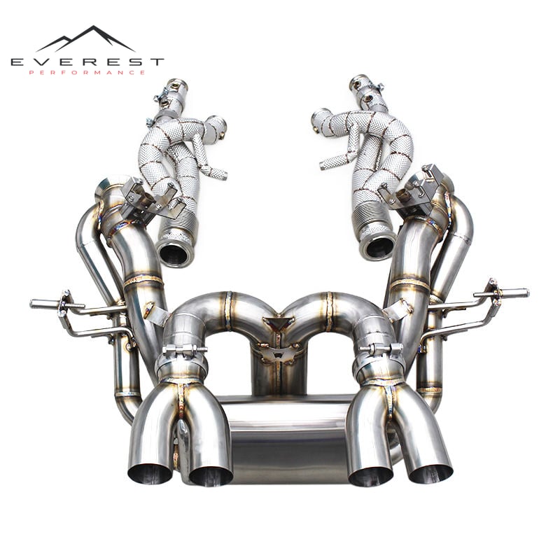 Custom Valves Exhaust System for Lamborghini Revuelto 6.5L V12 2023-2025 Supersport Car Straight Downpipe Catback Muffler