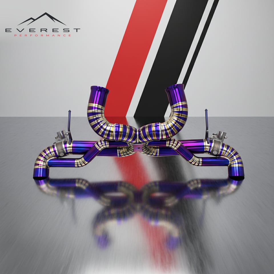 Custom Catback Exhaust for Mclaren GT 4.0T 2019-2023 Race Sport Titanium Pipes Rear Axle Back Valve Exhaust System