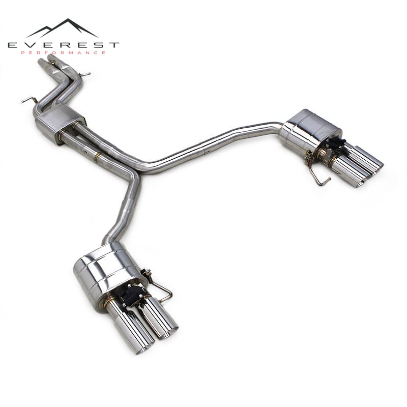 Custom Catback Exhaust for Audi S4/S5 B8 B8.5 3.0T 2013-2019 Stainless Steel Pipe Muffler Valvetronic Exhaust System Silencer