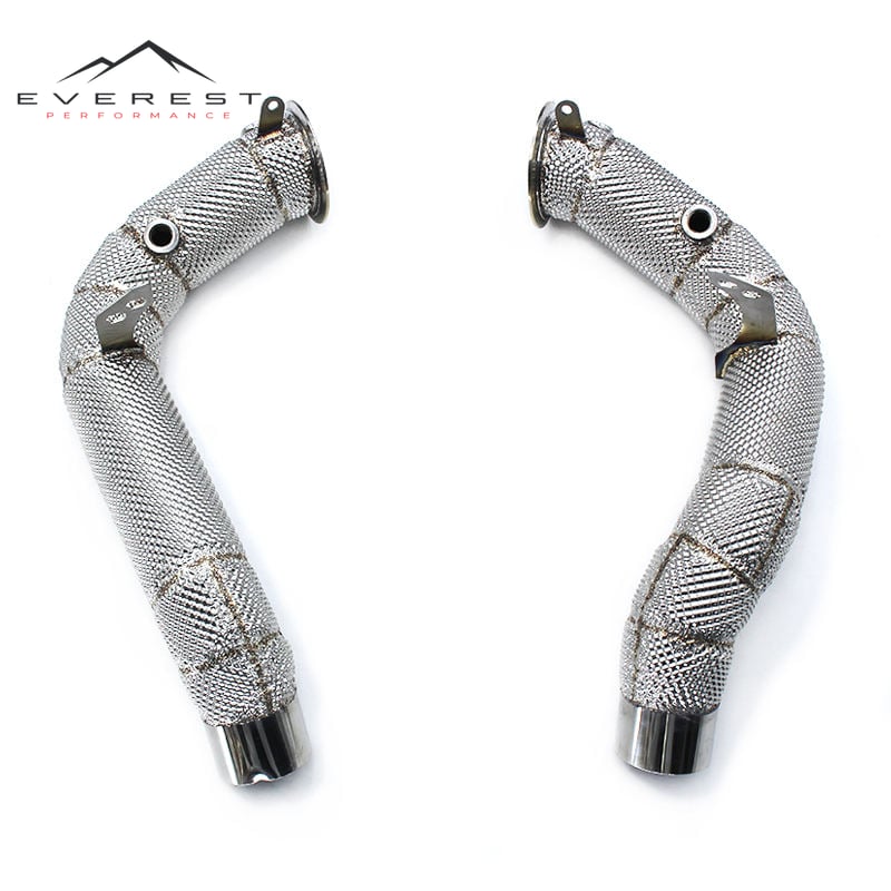 Heat Shield Exhaust Downpipe for BMW M5/M6 F06/F10/F18 2012-2016 Stainless Steel Exhaust Pipes Racing Car Exhaust System