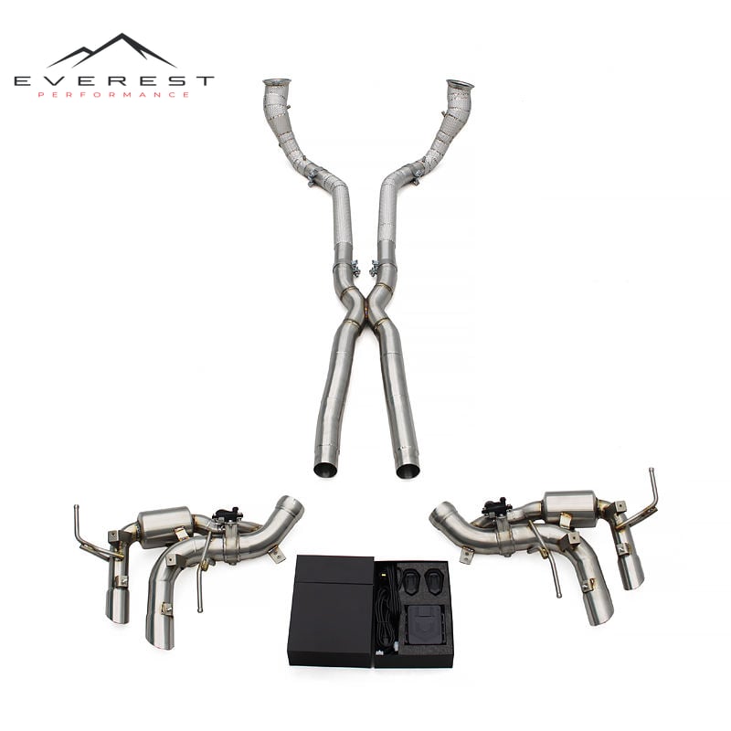 Direct-fit Catback Exhaust X Pipes for Ferrari Purosangue FUV V12 6.5L 2022+ Stainless Steel Exhaust Muffler Free Flow Downpipe