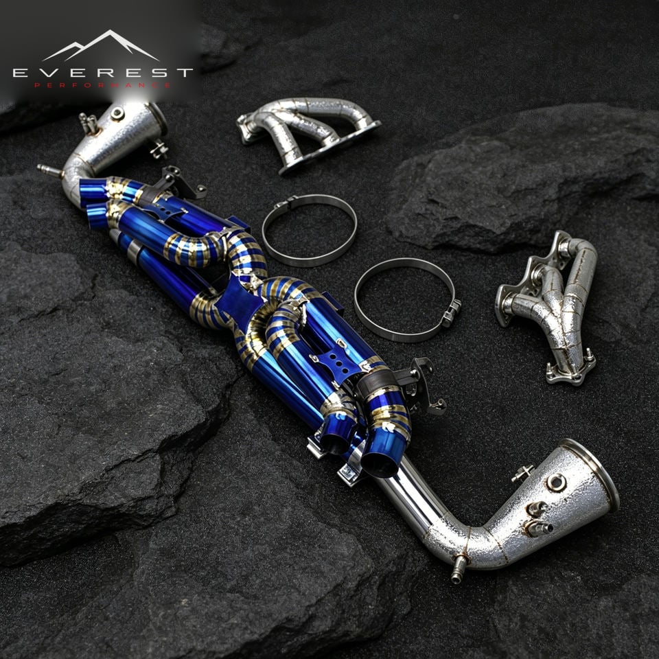 Exhaust Pipe System for Porsche 911 992 3.0T 2020-2024 Racing SS304 Manifold Downpipe Titanium Valve Catback Exhaust