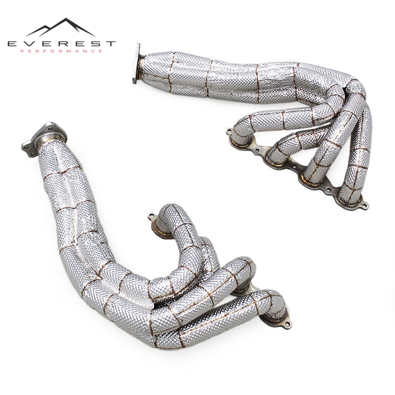Auto Equal Length Exhaust Header for Chevrolet Corvette C8 Z51/Z06 Extended 6.2L 2019-2025 Heat Shield Exhaust Manifold
