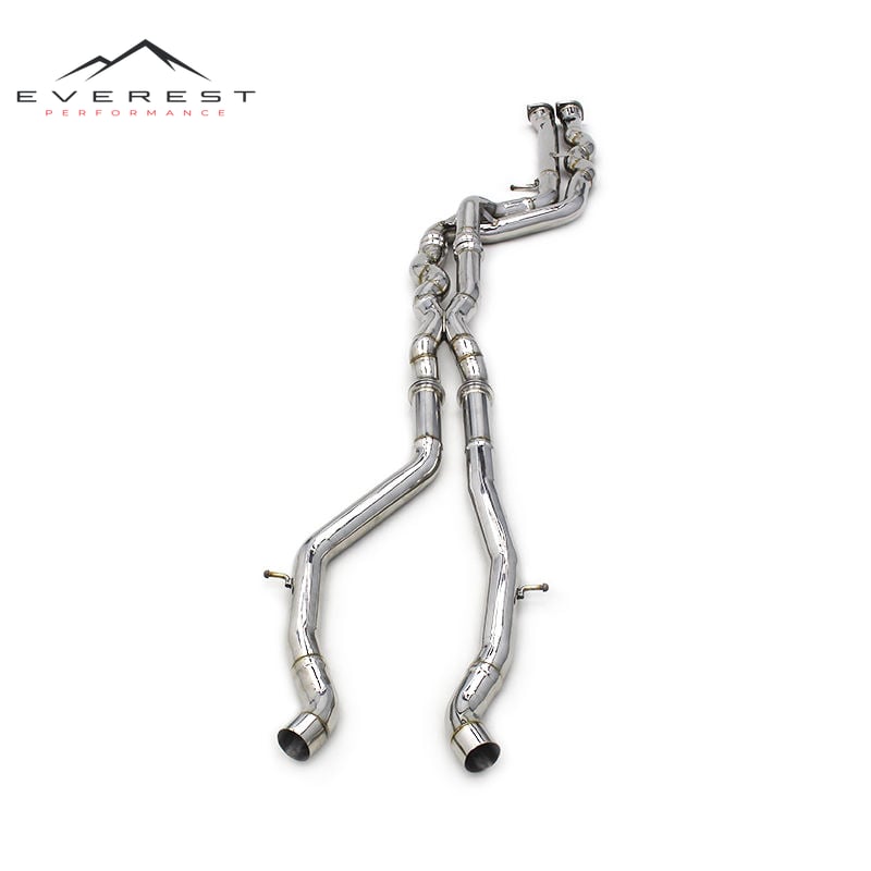 Tuning Exhaust Equal Length MidPipe Non-resonator for BMW M3 M4 F80 F82 F83 S55 3.0T 2014-2019 Tuning Exhausted System