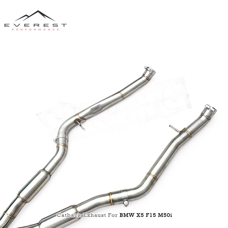 Stainless Steel Valvetronic Catback Exhaust Pipe System for BMW X5 F15 M50i 4.4T 2014-2018 with Electronic Valve Muffler