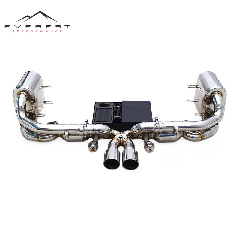Stainless Steel Catback Exhaust Valvetronic for Porsche 911 997/997.1 Turbo 3.6L 2004-2012 Catted Downpipe Muffler Pipes