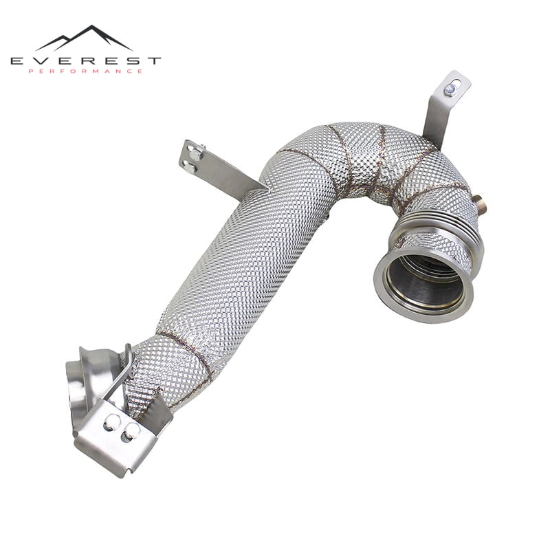 SS304 Exhaust Downpipe for Mercedes-Benz GLE53 GT53 E53 AMG 3.0L 2020-2024 Straight-through Racing Performance Pipes